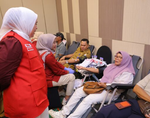 PMI Palembang bersama Novotel Hotel gelar donor darah HUT RI ke 81, 200 kantong terkumpul dalam 30 menit