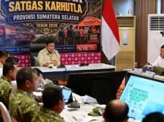 Presiden RI Prabowo Kunjungan di Palembang. Pangdam II/Swj : Sebanyak 3000 Personel TNI dari Yonif TP Dikerahkan Tangani Karhutla di Sumsel