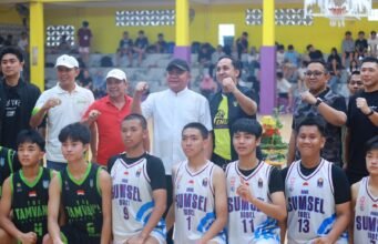 Gubernur Herman Deru Resmi Buka GOR Pemuda Sport & Entertainment, Sekaligus Buka Final Perbasi Cup I