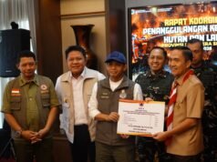 BNPB Kirim Bantuan Peralatan Karhutla, Pemkot Palembang Siagakan Posko Kesehatan 24 Jam