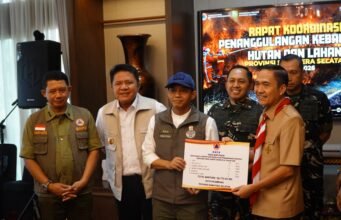 BNPB Kirim Bantuan Peralatan Karhutla, Pemkot Palembang Siagakan Posko Kesehatan 24 Jam