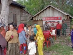 BMH Salurkan Sembako ke Ratusan KK Desa Riding Pangkalan Lampam
