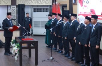 Sekda Sumsel Edward Candra Lantik Komisioner KPID 2026–2029, Tekankan Penguatan Etika di Era AI