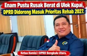 Enam Pustu Rusak Berat di Ulok Kupai, DPRD Didorong Masuk Prioritas Rehab 2027