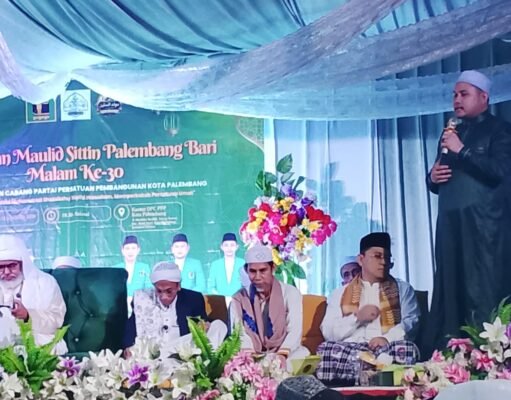 Ratusan Majelis Padati Maulid Sittin Palembang Bari Malam ke-30
