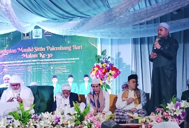 Ratusan Majelis Padati Maulid Sittin Palembang Bari Malam ke-30