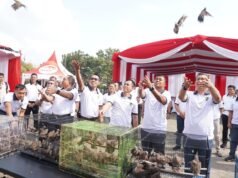 Lomba Kicau Mania Piala Pangdam II/Swj Cup III Meriahkan HUT TNI Ke-81