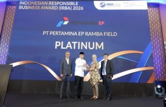Tumbuh Bersama Masyarakat dan Lingkungan, Pertamina EP Ramba Raih Penghargaan Platinum IRBA dan ENSIA 2026