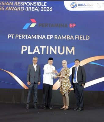 Tumbuh Bersama Masyarakat dan Lingkungan, Pertamina EP Ramba Raih Penghargaan Platinum IRBA dan ENSIA 2026