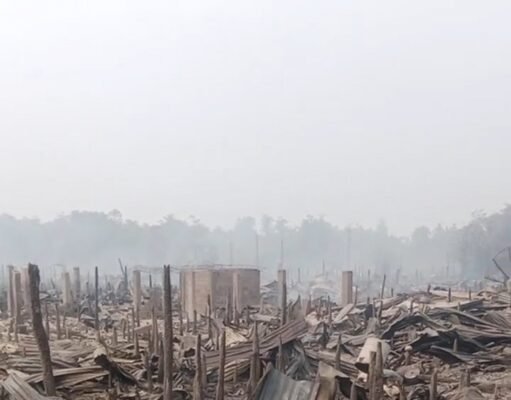 Hari Ketiga Paska kebakaran di Dusun Serdang Jelutung II Bangka Selatan :Warga Mulai Mendatangi Puing Rumah, Berharap Bantuan Hunian Layak dari Pemerintah