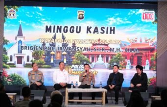 Polisi Bersama Masyarakat, Wakapolda Sumsel Tegaskan Komitmen Jaga Kebebasan Beribadah