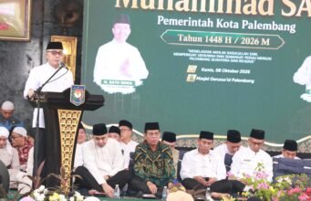 Palembang Menangis , Gema Dzikir dan Sholawat di Masjid Darusaid Memohon Hujan di Tengah Kepungan Asap