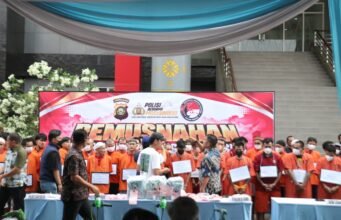 Ungkap 71 Laporan Polisi, Polda Sumsel Musnahkan Puluhan Kilogram Sabu