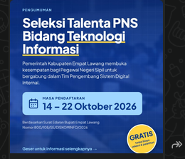 Pemkab Empat Lawang siap jadi pelopor IT Government , bua seleksi talenta ASN Bidang Teknologi Informasi